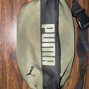 PUMA Olive and Black Belt Bag